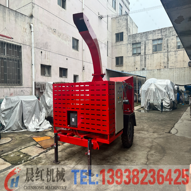 自動(dòng)上料輸送帶木材粉碎機(jī)